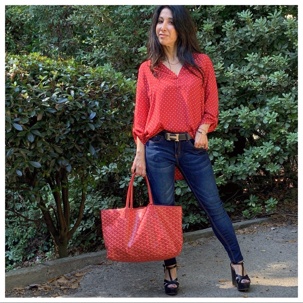 ✨LAST ONE✨Red polka dot tunic top - Picture 5 of 8